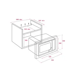 مایکروویو گریل توکار تکا مدل WISH ML 820 BIS
