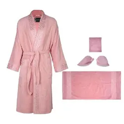 حوله پالتویی نخ کتان رزین تاژ طرح ترمه سایز XL | فروشگاه رادک