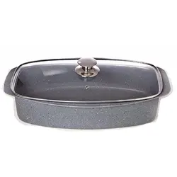 فر تابه ماهی گرانیتی کاج با درب پیرکس