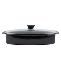 فر تابه ماهی گرانیتی کاج با درب پیرکس