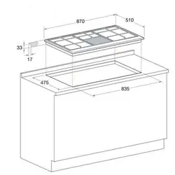 گاز صفحه ای توکار آریستون مدل PHN 961 TS/IX