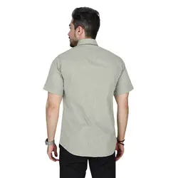 خرید آنلاین پیراهن تترون مردانه آستین بلند کرم‎-صورتی هجرت | فروشگاه اینترنتی Radek - لذت خرید آنلاین