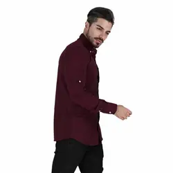 خرید آنلاین پیراهن تترون مردانه آستین بلند کرم‎-صورتی هجرت | فروشگاه اینترنتی Radek - لذت خرید آنلاین