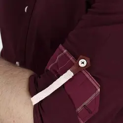 خرید آنلاین پیراهن تترون مردانه آستین بلند کرم‎-صورتی هجرت | فروشگاه اینترنتی Radek - لذت خرید آنلاین