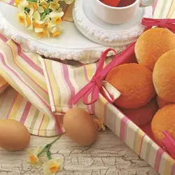 کیسه سبزی کتان رزین تاژ طرح اسپرید صورتی