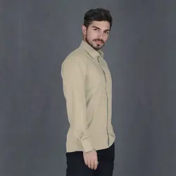 خرید آنلاین پیراهن آستین بلند مردانه یزدباف میله ای پهن سفید-صورتی مدل fld_yzd_W3P3_2 | فروشگاه اینترنتی Radek - لذت خرید آنلاین