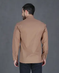 خرید آنلاین پیراهن تترون مردانه آستین بلند سرمه ای هجرت | فروشگاه اینترنتی Radek - لذت خرید آنلاین