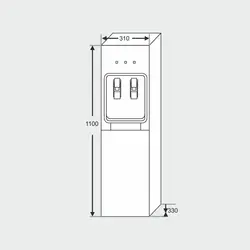 آبسردکن ایستاده مجيک شف مدل WD3101