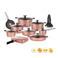 سرویس قابلمه گرانیتی 30 پارچه کاندید مدل اوشن