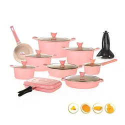 سرویس قابلمه گرانیتی 30 پارچه کاندید مدل اوشن