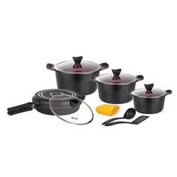 سرویس قابلمه گرانیتی 10 پارچه کاندید مدل اوشن