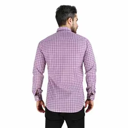 خرید آنلاین پیراهن تترون مردانه آستین بلند کرم‎-صورتی هجرت | فروشگاه اینترنتی Radek - لذت خرید آنلاین