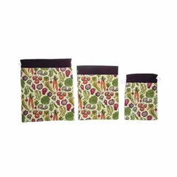 کیسه سبزی چاپی رزین تاژ طرح سبزیجات