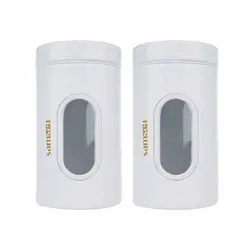 قوطی حبوبات پنجره دار بسته 2 عددی سام ست