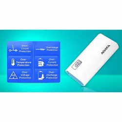 پاوربانک ای ديتا مدل P12500D ظرفيت 12500 ميلی آمپر ساعت