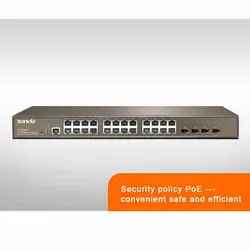 سوئیچ پرسرعت POE حرفه ای با قابلیت مدیریت تندا مدل TEG3224P