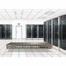 سوئیچ پرسرعت POE حرفه ای با قابلیت مدیریت تندا مدل TEG3224P