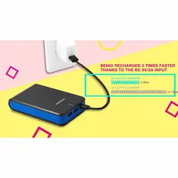 پاوربانک ای دیتا مدل P16750 ظرفیت ۱۶۷۵۰ میلی آمپر ساعت