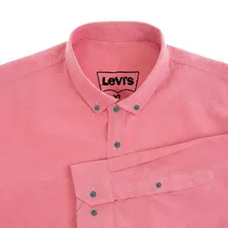 خرید آنلاین پیراهن تترون مردانه آستین بلند کرم‎-صورتی هجرت | فروشگاه اینترنتی Radek - لذت خرید آنلاین