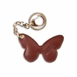 خرید آنلاین جاکلیدی مارال چرم طرح پروانه رنگ قهوه ای روشن | فروشگاه اینترنتی Radek - لذت خرید آنلاین