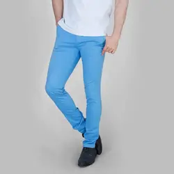 خرید آنلاین شلوار کتان مردانه آبی روشن یزدباف مدل آریس | فروشگاه اینترنتی Radek - لذت خرید آنلاین