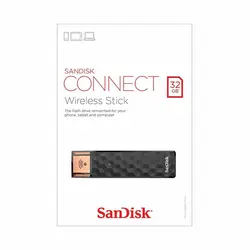 فلش مموری سن دیسک مدل SANDISK USB Wireless Stick ظرفیت ۳۲ گیگابایت