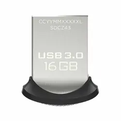 فلش مموری سن دیسک مدل Ultra Fit USB FLASH DRIVE ظرفیت 16 گیگابایت