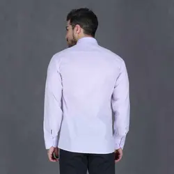 خرید آنلاین پیراهن تترون مردانه آستین بلند یاسی پررنگ هجرت| فروشگاه اینترنتی Radek - لذت خرید آنلاین