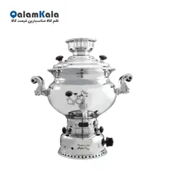 سماور گازسوز برادران سیفی مدل صدفی ظرفیت ۱۰ لیتری ترموکوبلدار - بهترین قیمت کالا