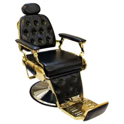 صندلی میکاپ کلاسیک فریم طلایی