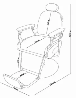 صندلی میکاپ کلاسیک فریم طلایی