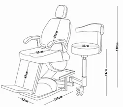 صندلی میکاپ برقی باربردار