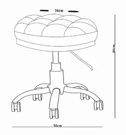 صندلی تابوره بدون پشتی