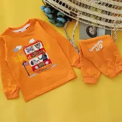 مشخصات، قیمت و خریدست بلوز و شلوار بچگانه طرح اتوبوس حیوانات شناسه 14023 | پی کی مد