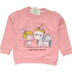 بلوز بچگانه دخترانه طرح دختر و اسب تک شاخ شناسه 10311