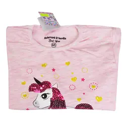 بلوز و شلوار دخترانه طرح تک شاخ پولک دوزی شناسه 10056