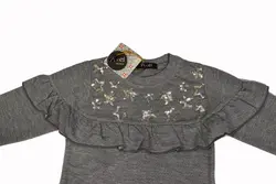 بلوز و شلوار دخترانه طرح ستاره پولک دار شناسه 10019 مشخصات و قیمت و خرید|پی کی مد