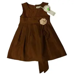 سارافون مخمل دخترانه طرح گل دار شناسه 10983