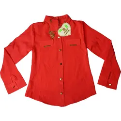 شومیز حریر دخترانه طرح  آویز گردنبند شناسه  10979