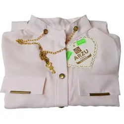 شومیز حریر دخترانه طرح  آویز گردنبند شناسه  10979