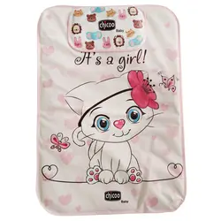 زیرانداز بالش دار تعویض نوزاد و کودک chicoo baby طرح گربه