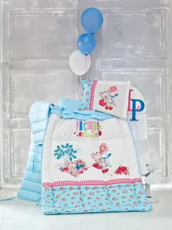 سرویس روتختی نوزادی 8 تکه برند Luoca Patisca مدل Straw berry