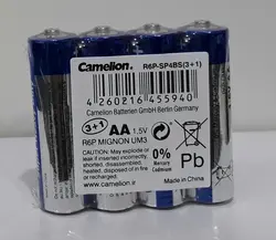 باتری قلمی 1.5 ولت کملیون Camelion قلم 4 تایی شیرینگ