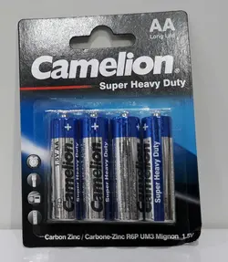 باطری قلمی 1.5 ولت کملیون Camelion قلم 4 تایی کارتی