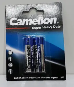 باطری قلمی 1.5 ولت کملیون Camelion قلم دو تایی کارتی