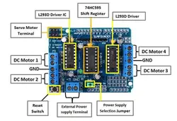motor control shield L293D