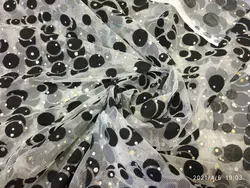 گیپور گل مخملی پولک دار