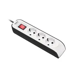 سه خانه ارتدار با کلید و کابل 1.8 متری پارت  پارت الکتریک