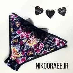 شورت توری صورتی پاپیون دار درز دار در پشت دیانا