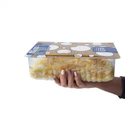 پنیر پروسس مخلوط موزارلا چدار (طلایی) کاپ 1 کیلوگرم (پنیر تاپینگ پیتزا)